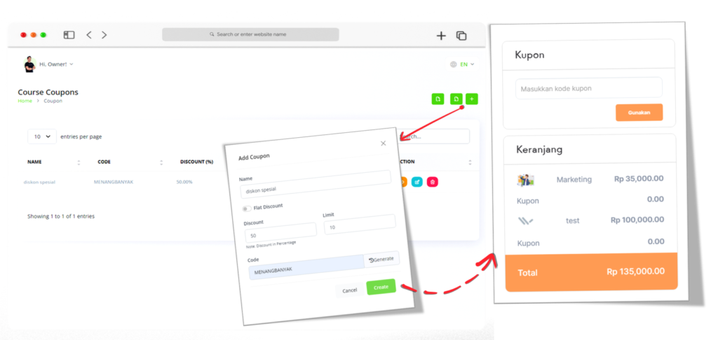 Kupon Checkout
